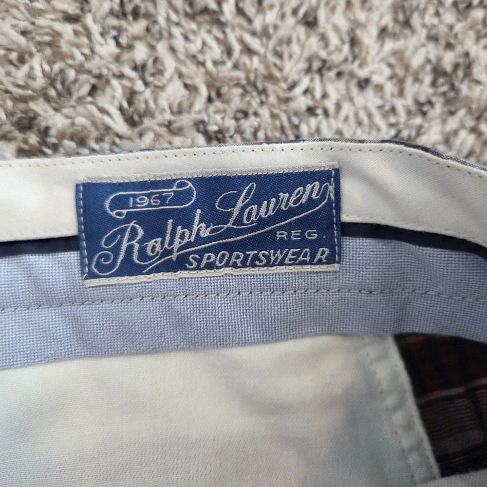 Polo Ralph Lauren Patchwork Authentic India Madras Shorts Mens 36 Cotton Preppy